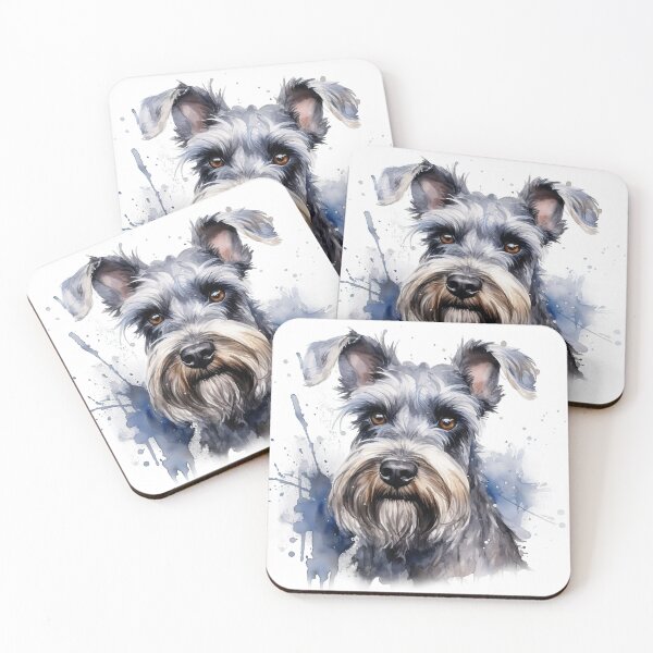 Item preview, Miniature Schnauzer - Watercolour Dog Breeds Collection designed and sold by TheCanineCanvas.