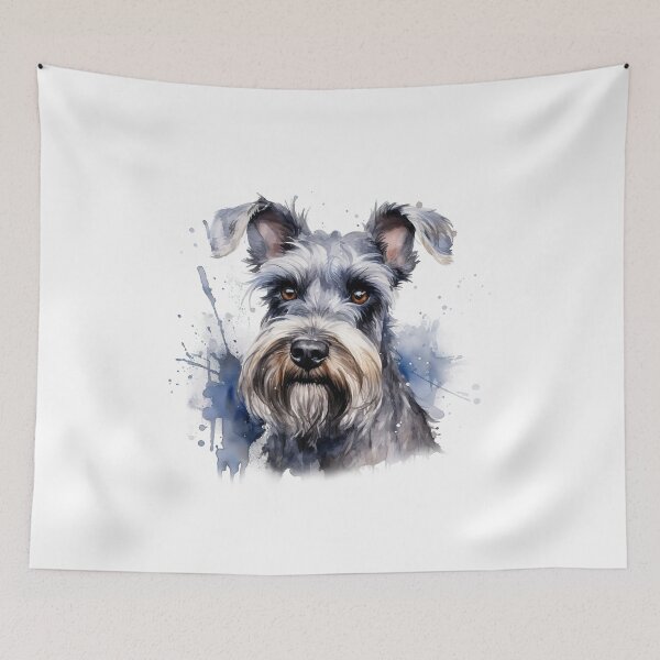 Item preview, Miniature Schnauzer - Watercolour Dog Breeds Collection designed and sold by TheCanineCanvas.