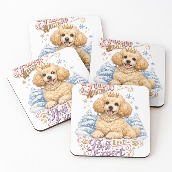 Item preview, Fluff Level Expert Cute Poodle Dog designed and sold by WearTheVibe Store.