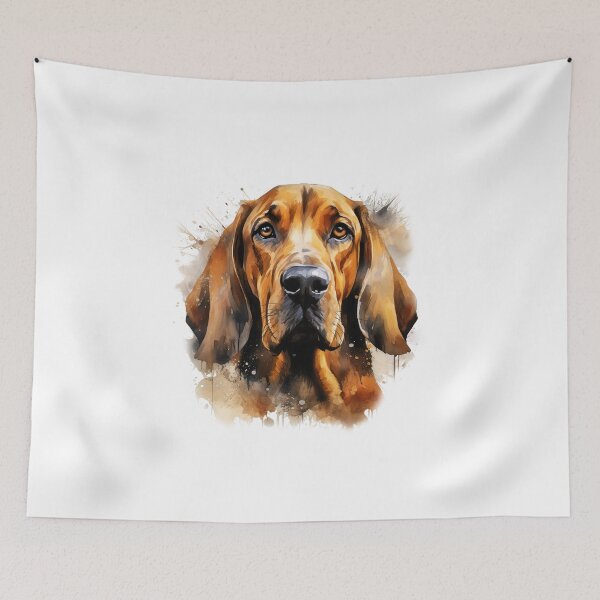 Item preview, Bloodhound - Watercolour Dog Breeds Collection designed and sold by TheCanineCanvas.