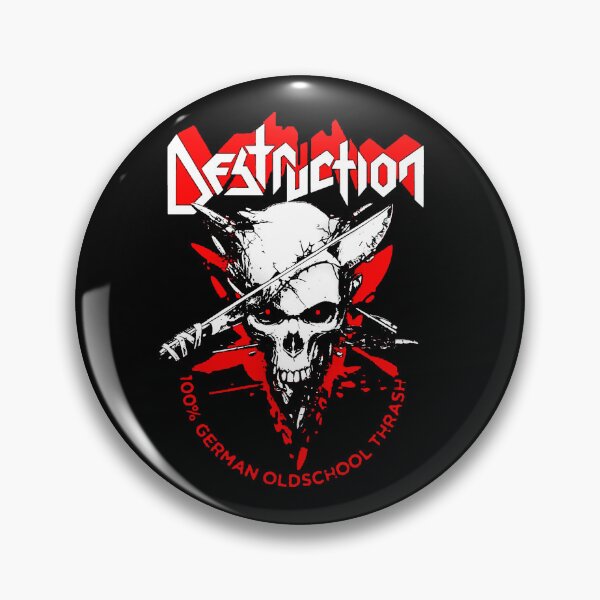 Item preview, Thrash Metal White Head Skull designed and sold by nerdyygraphic.