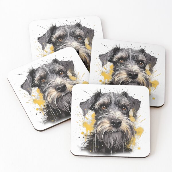 Item preview, Miniature Schnauzer - Watercolour Dog Breeds Collection designed and sold by TheCanineCanvas.