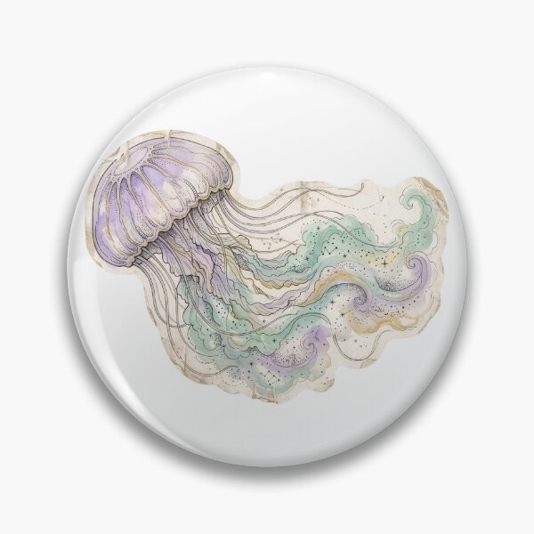 Item preview, Ethereal Celestial Jellyfish Watercolor Constellation designed and sold by Mr. Pawsome.