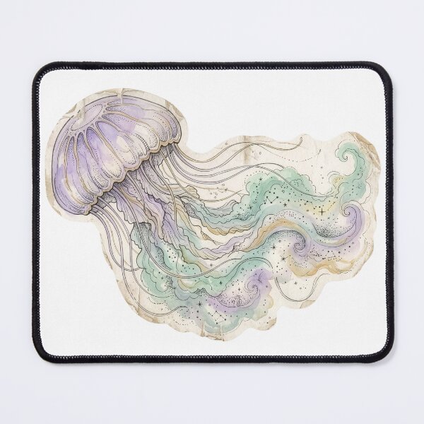 Item preview, Ethereal Celestial Jellyfish Watercolor Constellation designed and sold by Mr. Pawsome.