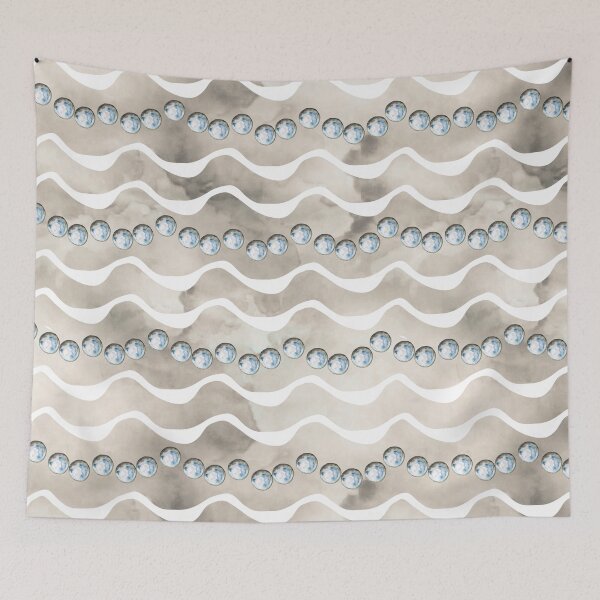 Item preview, ​Pearl Waves Abstract Watercolor Pattern designed and sold by ​Jyoti Digital Artist.