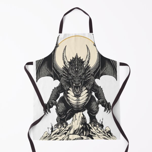 Item preview, Vintage Black Death dragon dark fantasy etching designed and sold by MemoryZoneOfficial.