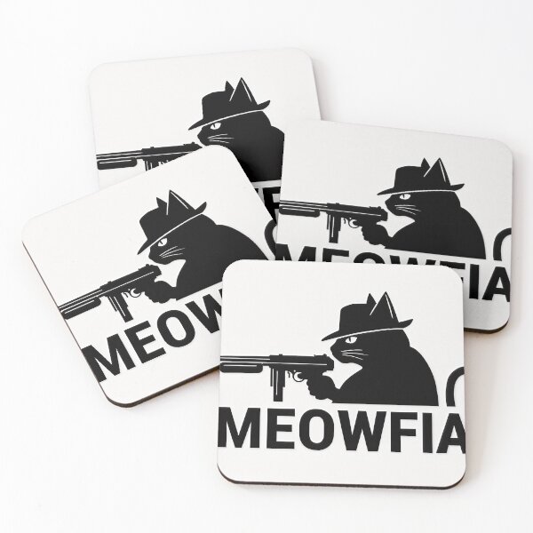 Item preview, Cat Mafia Meowfia Tommy Gun Logo designed and sold by C-Plus-Home.