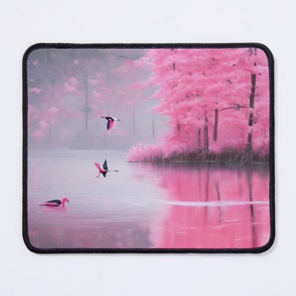 Item preview, Pink Forest Dreamscape by the Lake designed and sold by Rach Visuals.