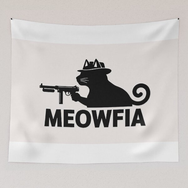 Item preview, Cat Mafia Meowfia Tommy Gun designed and sold by C-Plus-Home.