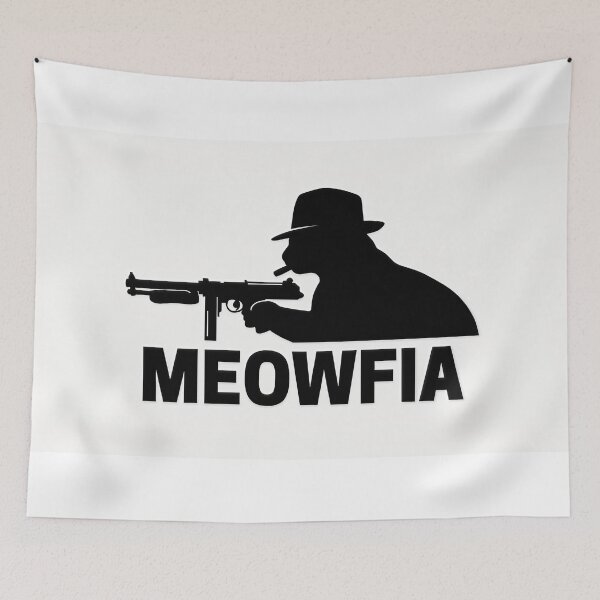 Item preview, Cat Mafia Meowfia Tommy Gun designed and sold by C-Plus-Home.