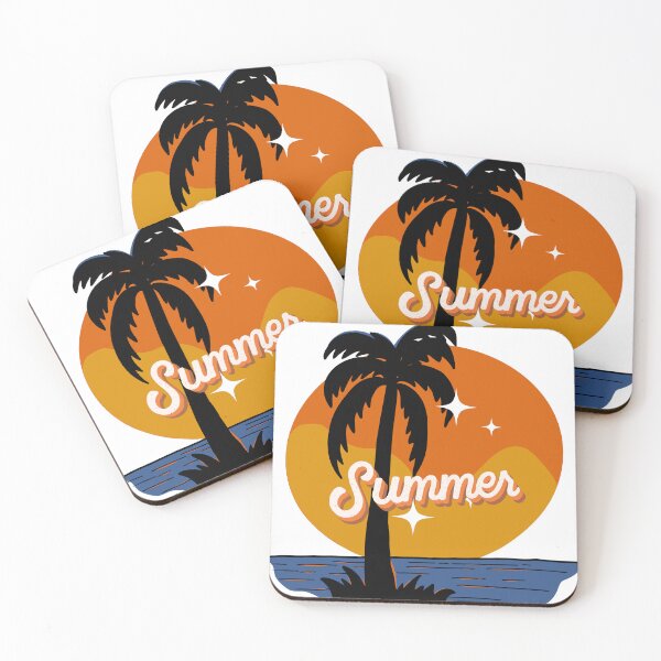 Item preview, Retro summer sunset palm tree beach vacation vintage design designed and sold by introvertarts.