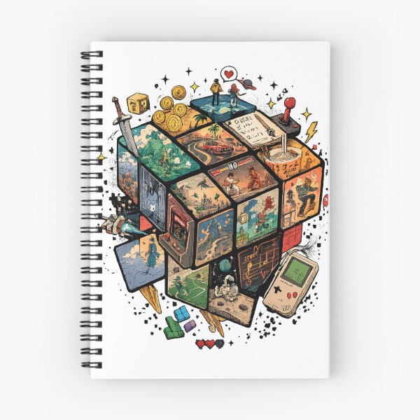 Item preview, Video Game Nostalgia Cube Retro Gaming Arcade Collage Vintage Art designed and sold by Shakhbata-1.