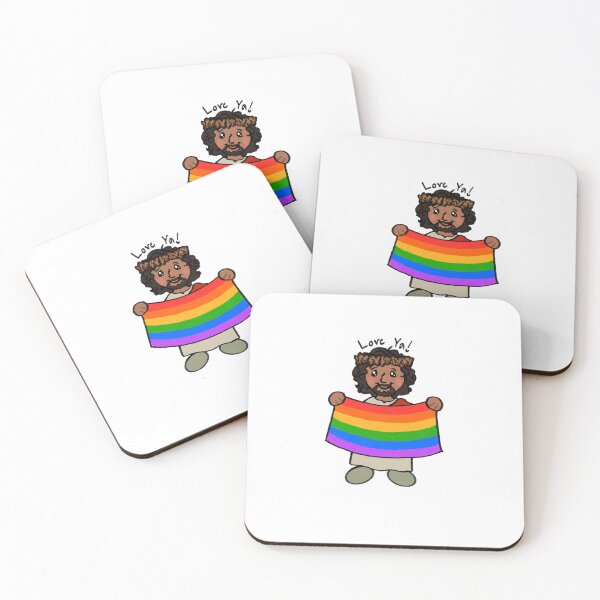 Item preview, Jesus Ally pride sticker designed and sold by AbsurdSketch.