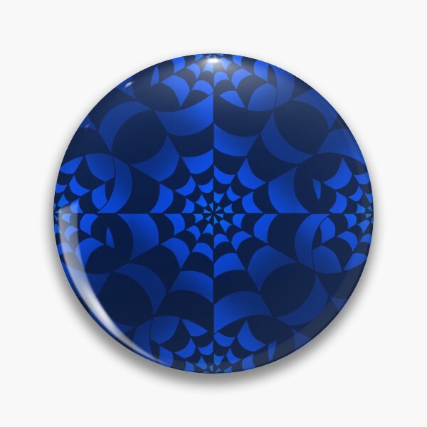 Item preview, Enchanted Web - Blue Spider Web Halloween Pattern  designed and sold by BlackthornDsign.