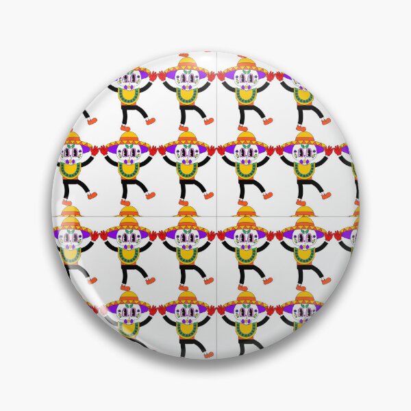 Item preview, cute sugar skull cartoon pattern design designed and sold by manojbalan1968.