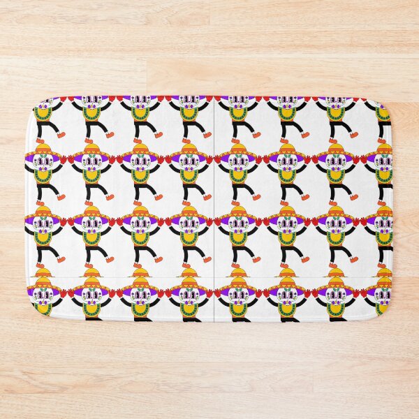 Item preview, cute sugar skull cartoon pattern design designed and sold by NAMASTHE WORLD.