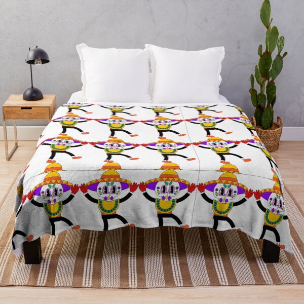 Item preview, cute sugar skull cartoon pattern design designed and sold by manojbalan1968.