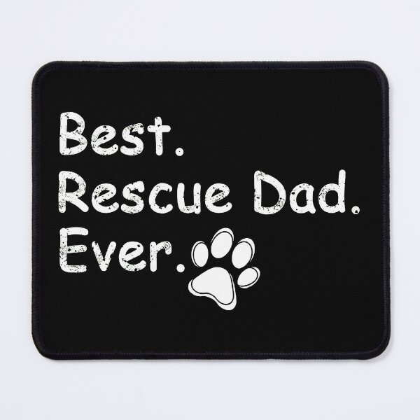Item preview, Best Rescue Dad Ever Paw Print Animal Adoption designed and sold by SoyLamderma.