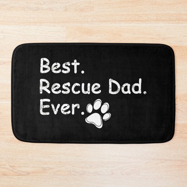 Item preview, Best Rescue Dad Ever Paw Print Animal Adoption designed and sold by SoyLamderma.