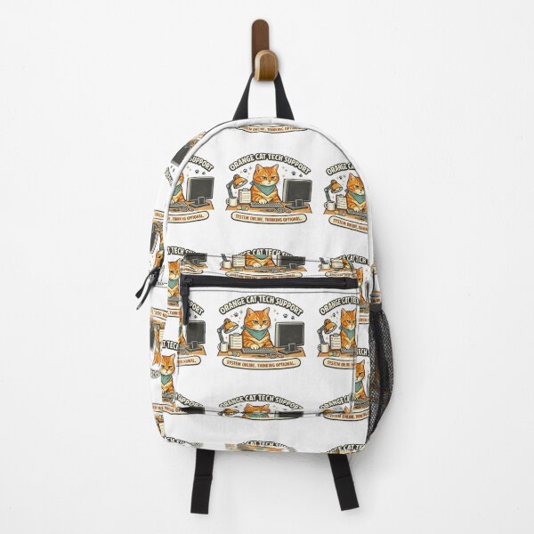 Item preview, Orange Cat Tech Support – System Online Thinking Optional designed and sold by Concrete Coffee Studio.