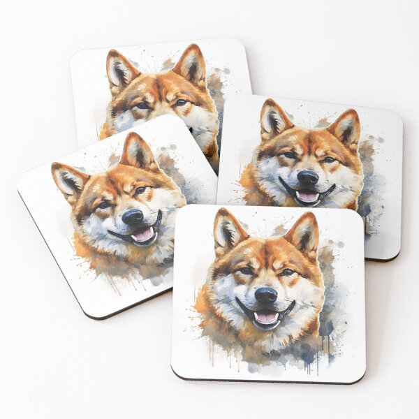 Item preview, Shiba Inu - Watercolour Dog Breeds Collection designed and sold by TheCanineCanvas.