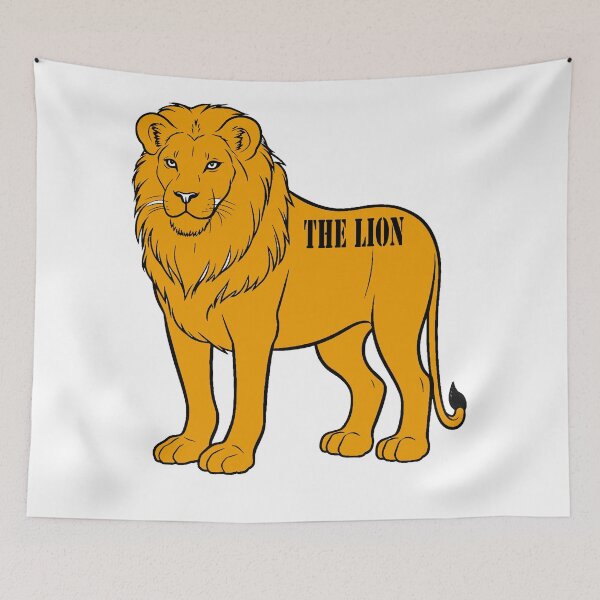 Item preview, Bold Golden Lion Vector Illustration designed and sold by ardobalenoni12.