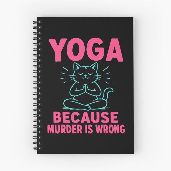 Item preview, Yoga Because Murder is Wrong designed and sold by Studio Bankai.