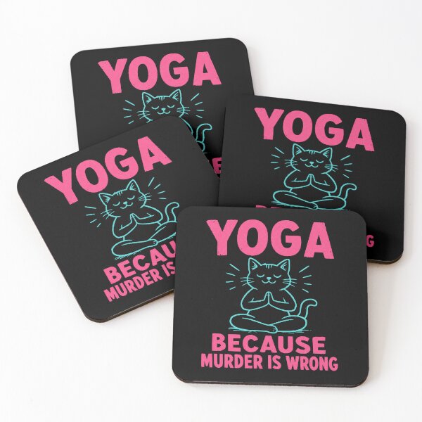 Item preview, Yoga Because Murder is Wrong designed and sold by Studio Bankai.