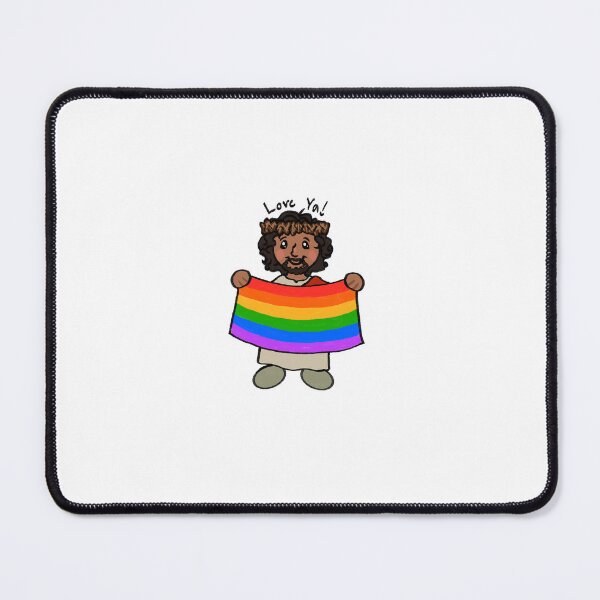 Item preview, Jesus ally pride sticker (mini) designed and sold by AbsurdSketch.