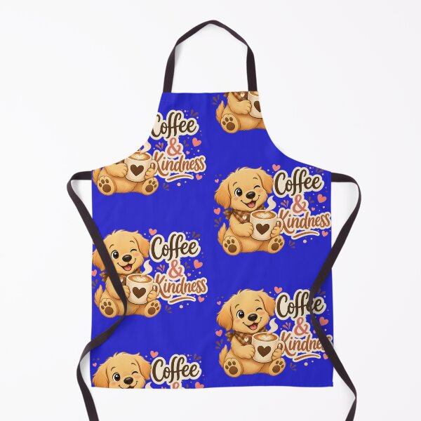 Item preview, Coffee & Kindness – Cute Puppy Coffee Cartoon Design designed and sold by HoMya.