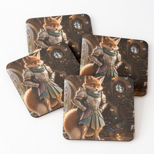 Item preview, Curious Fox Knight and the Golden Seed designed and sold by AldenRook.