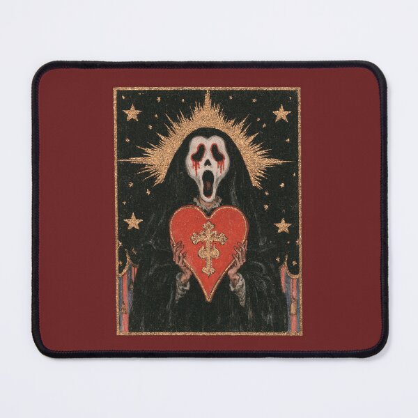 Item preview, Sacred Heart Screamer – Gothic Horror Art designed and sold by AL Gothic Whimsy.