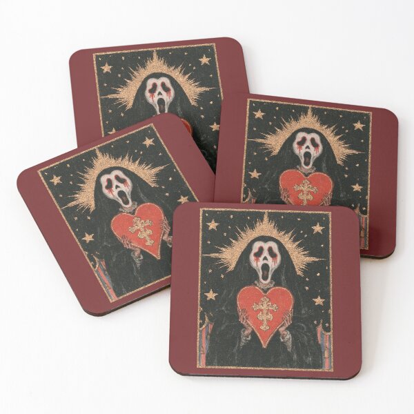 Item preview, Sacred Heart Screamer – Gothic Horror Art designed and sold by AL Gothic Whimsy.