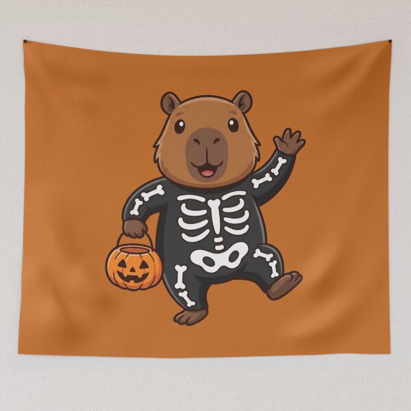 Item preview, Capybara Halloween Skeleton Costume designed and sold by Ivy-Triggs.