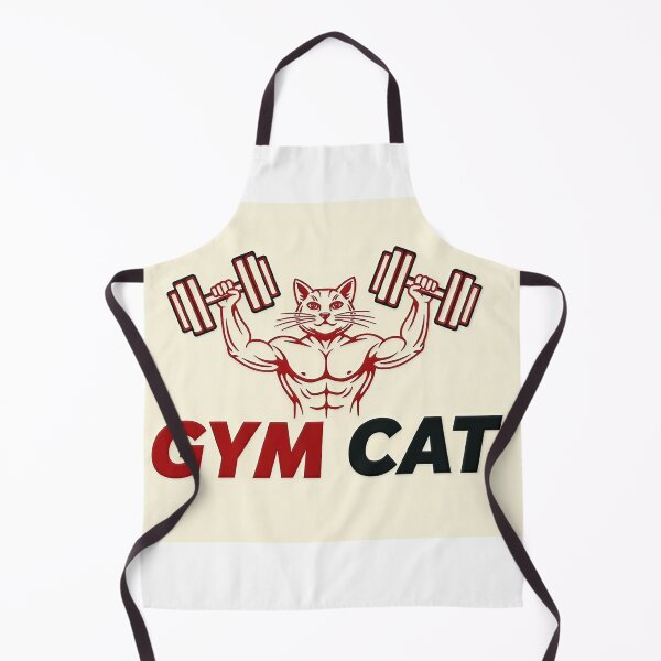Item preview, Muscular Cat Bodybuilder Gym Logo designed and sold by C-Plus-Home.