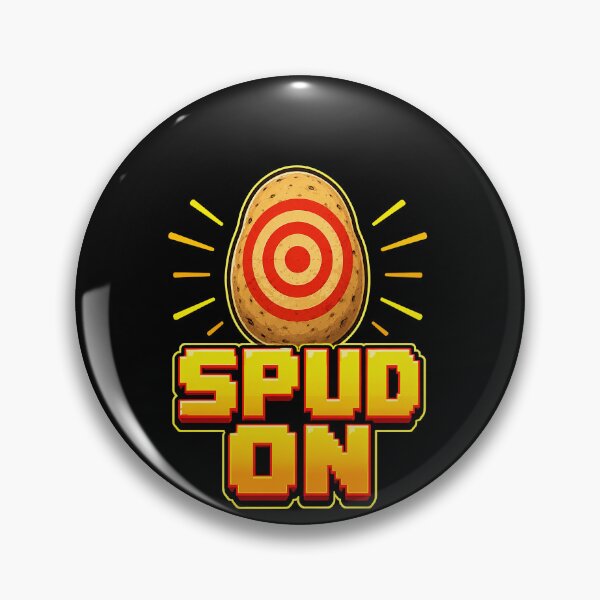 Item preview, Spud On Bullseye Potato Pun designed and sold by elderberry.