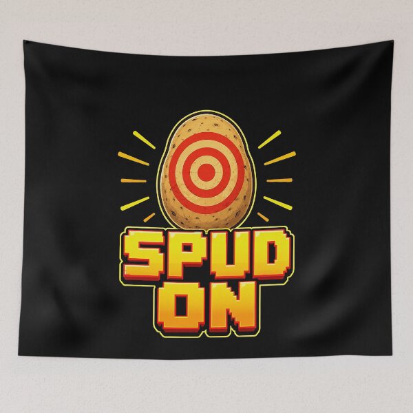 Item preview, Spud On Bullseye Potato Pun designed and sold by elderberry.