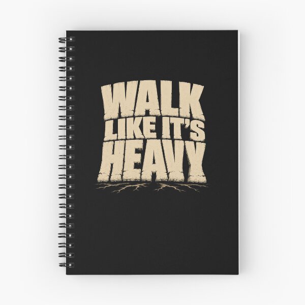 Item preview, Walk Like It’s Heavy Cracked Stone Lettering designed and sold by elderberry.