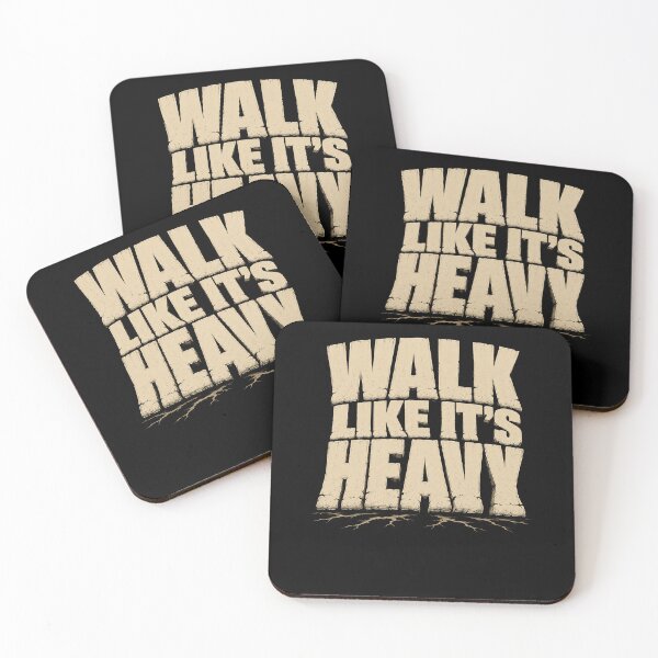 Item preview, Walk Like It’s Heavy Cracked Stone Lettering designed and sold by elderberry.