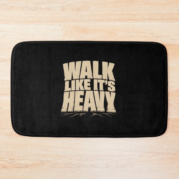 Item preview, Walk Like It’s Heavy Cracked Stone Lettering designed and sold by elderberry.