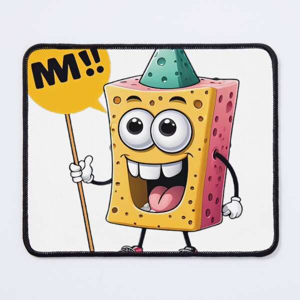 Item preview, Funny Sponge Character Saying 'M!!' T-Shirt | Cute Cartoon Meme Design designed and sold by designerbhai009.