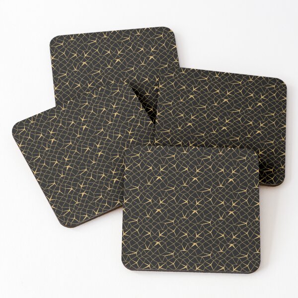 Item preview, Black & Gold Geometric Luxury Pattern designed and sold by Pickachoo.