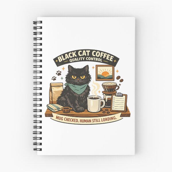 Item preview, Black Cat Coffee Quality Control designed and sold by Concrete Coffee Studio.