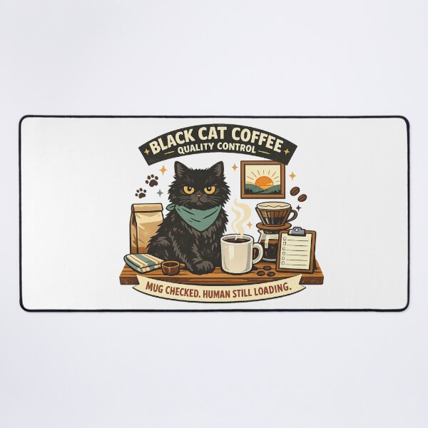 Item preview, Black Cat Coffee Quality Control designed and sold by Concrete Coffee Studio.