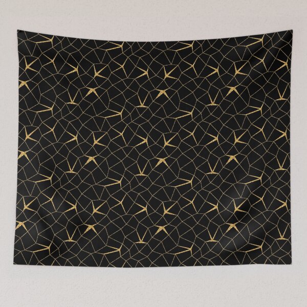 Item preview, Black & Gold Geometric Luxury Pattern designed and sold by Pickachoo.