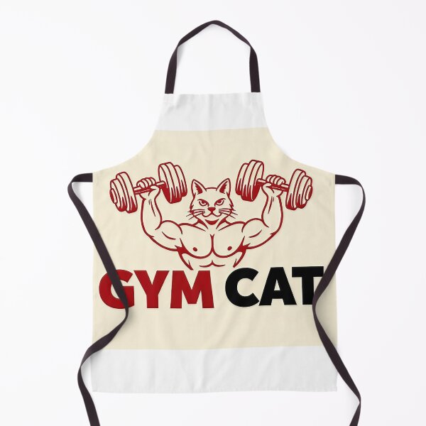 Item preview, Muscular Cat Bodybuilder Gym Logo designed and sold by C-Plus-Home.