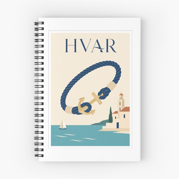 Item preview, Hvar Anchor Bracelet Travel Poster designed and sold by Beyond Destinations.