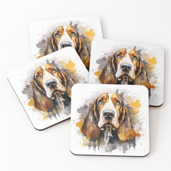 Item preview, Basset Hound- Watercolour Dog Breeds Collection designed and sold by TheCanineCanvas.