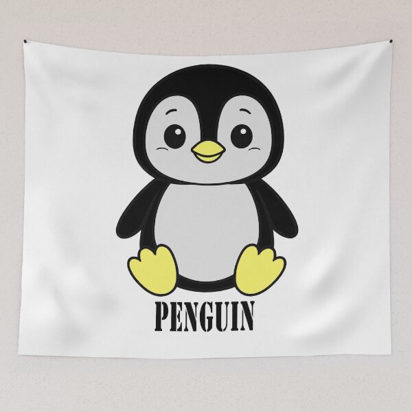 Item preview, Cute Sitting Penguin Cartoon designed and sold by ardobalenoni12.