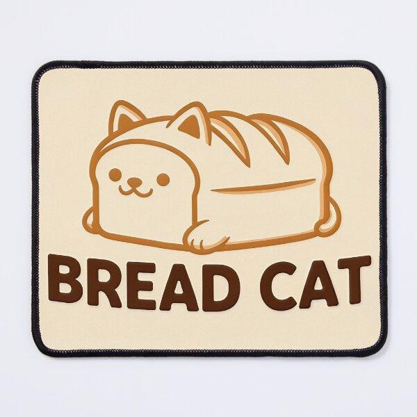 Item preview, Cute Cat Bread Loaf Logo designed and sold by C-Plus-Home.
